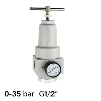 Регулятор тиску повітря з манометром 1/2"~1", 35 бар, до 7600 л/хв (серія SA-RH-15)