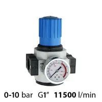 Регулятор тиску повітря з манометром M5~1", 10 бар, до 11500 л/хв (серія SA-RN 60-25)
