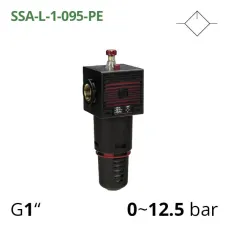 Лубрикатор 15000 л/хв, 1/4", 1/2", 0~12.5 бар (AIRCOMP  SSA-L-1-095-PE)