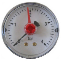 Манометр аксіальний ARTHERMO MA200/P, 1/4" (Ø63 мм, 0-4 бар) задній вихід