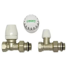 Комплект радіаторний термостатичний BUGATTI M30 прямий 1/2" KIT CALIPSO (8)