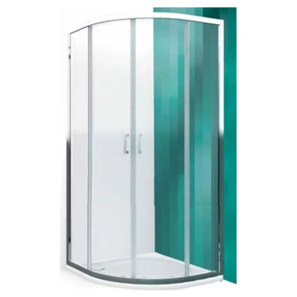 Душова кабіна KOLLER POOL Liga Line LLR2/900 Brillant/Transparent + піддоннапівкругла