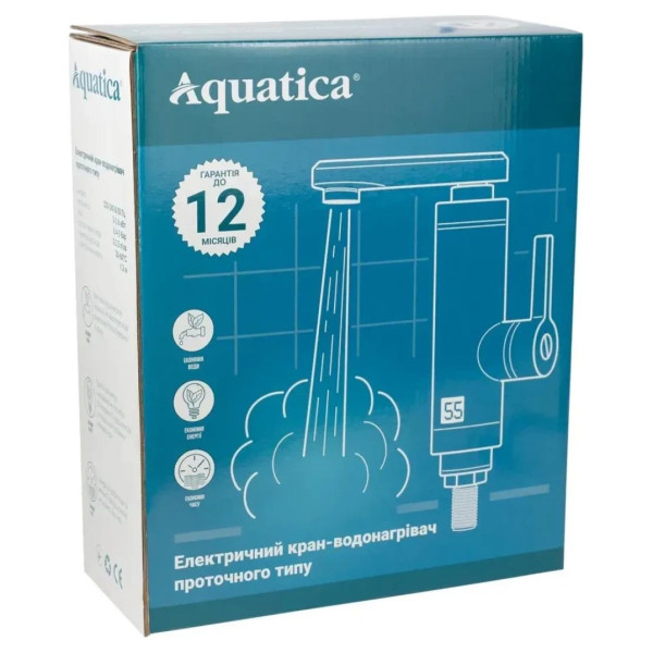 Кран водонагрівальний для раковини AQUATICA LZ-5A211W