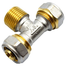 Трійник розбірний JG 16х1/2"Зх16