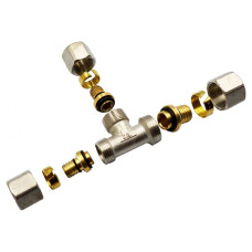 Трійник розбірний JG 20х20х20