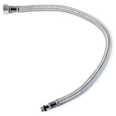 Шланг Kottman 1/2" ВхМ10 1,0м в нержавіючому обплетені для води короткий штуцер