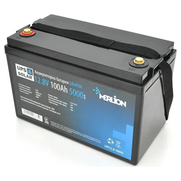 Акумуляторна батарея MERLION LiFePO4 12.8V 100AH