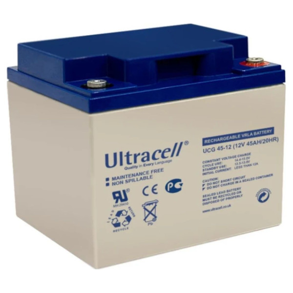 Акумуляторна батарея ULTRACELL UCG 45-12 GEL, 12V 45Ah