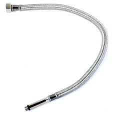 Шланг Kottman 1/2" Вх M10 1,0м в нержавіючому обплетені для води довгий штуцер