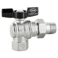 Кран кульовий з американкою кутовий OFFICINE RIGAMONTI 1/2"ЗВ PN16  метелик