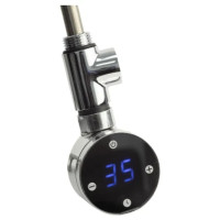 Тен до рушникосушки Onlyheat Argent Chrome 0,9кВт 1/2 з трійником 53.5 см