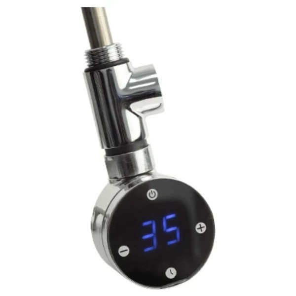 Тен до рушникосушки Onlyheat Argent Chrome 0,9кВт 1/2 з трійником 53.5 см