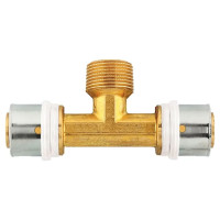 Трійник під прес редукційний HERZ 16х2-1/2" З -16х2