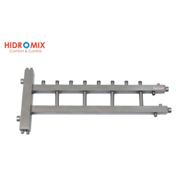 Моноблок з виходами вверх на 4 контури HIDROMIX МБ-4ВВ 1" БК 1 1/4" 75кВт+кріплення