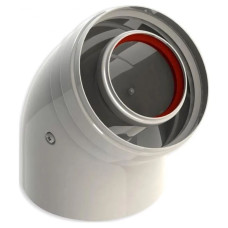 Коліно коаксіальне ANTKALIP 80/125х45 ВЗ
