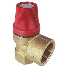 Запобіжний клапан HERZ 1/2"х3/4" 2,5 бар для котла потужністю до 75кВт