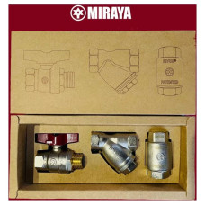 Монтажний комплект MIRAYA 1/2" для підключення лічильника води