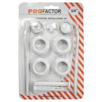 Комплект футорок PROFACTOR 1"х3/4" з кріпленням