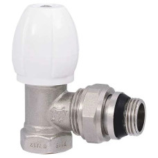 Кран радіаторний кутовий PROFACTOR 1/2" нижній з резинкою
