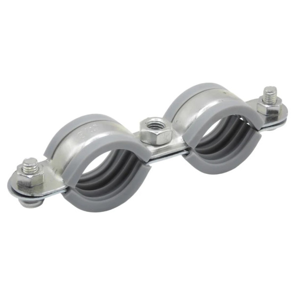 Хомут для кріплення труб 1" подвійний ЛИОН