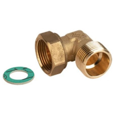 Штуцер кутовий (Коліно з накидною гайкою) SIZER 1/2"З х 1/2"В