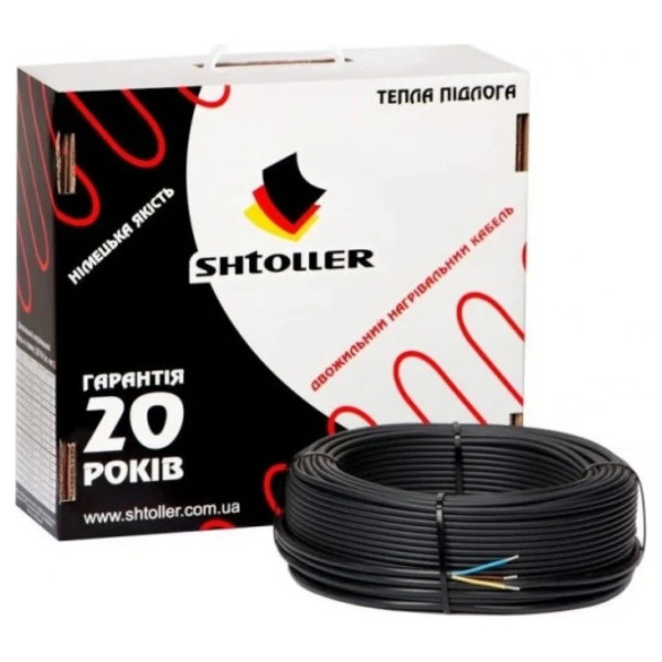Нагрівальний кабель SHTOLLER EC 20-400 A.Rak 20м 400Вт (м²)