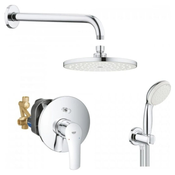 Душова система Grohe Eurosmart з Tempesta 250, прихований монтаж