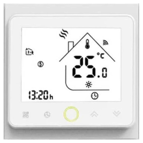 Терморегулятор ECOTERM PRO WiFi White з датчиком 16А (3600Вт)