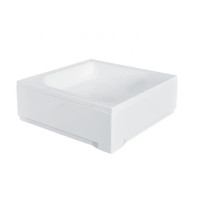 Піддон квадратний BESCO ARES 80x80x15/25см+ніжки