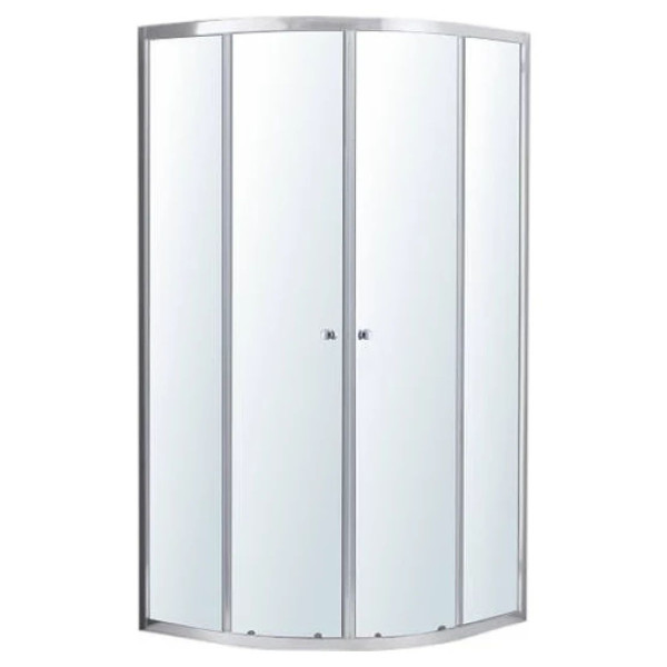 Душова кабіна VOLLE CADIZ 90-R 90*90*190см, напівкругла, розсувна, профіль хром, скло прозоре
