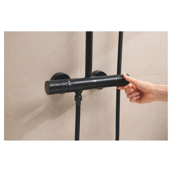 Душова система GROHE Tempesta 250 чорний мат