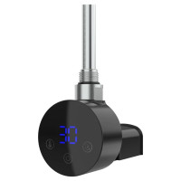 Тен до рушникосушки Onlyheat Agate Black 0,6кВт 1/2 з трійником прихований монтаж