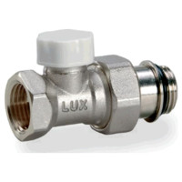 Кран радіаторний прямий LUXOR Easy 1/2" DD 121 нижній з прокладкою