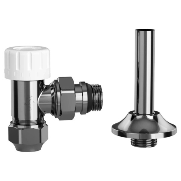 Кран радіаторний ASG SMART 1/2" кутовий термостатичний Chrome