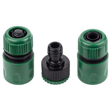 Набір конекторів GRAD +адаптер в/р 1/2"×3/4" для шлангу 1/2" (ABS)