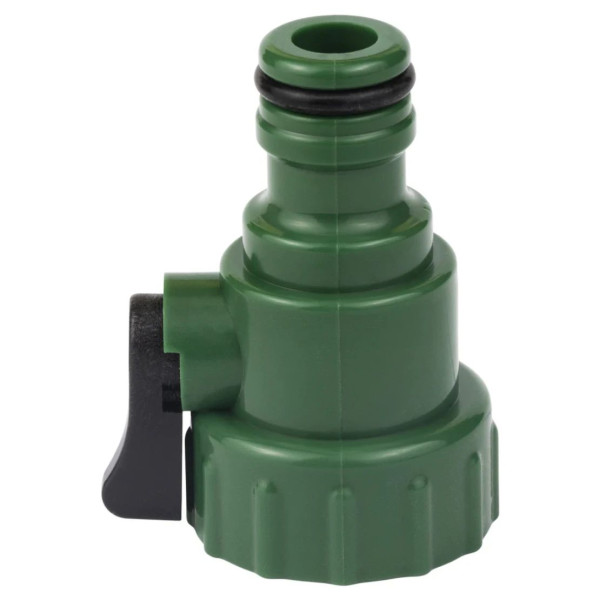 Кран запірний GRAD в/р 3/4" з адаптером на конектор 1/2" (ABS)