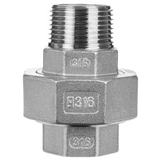 Американка пряма GEBO 3/4" ВЗ нержавійка