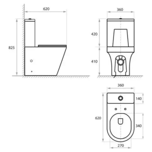 Унітаз підлоговий Koller Pool  GRACE SMART з cидінням Soft-close +бачок
