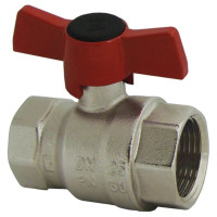 Кран кульовий HERZ 11/4" ВВ ,метелик, кована латунь
