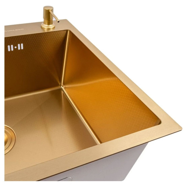 Мийка нержавійка PVD Gold DECOR Valeso Handmade 60*50