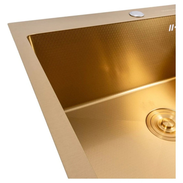 Мийка нержавійка PVD Gold DECOR Valeso Handmade 60*50