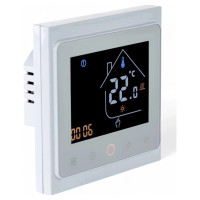 Термостат Tervix Proline з ZigBee, для теплої/електр/водяної підлоги, білий