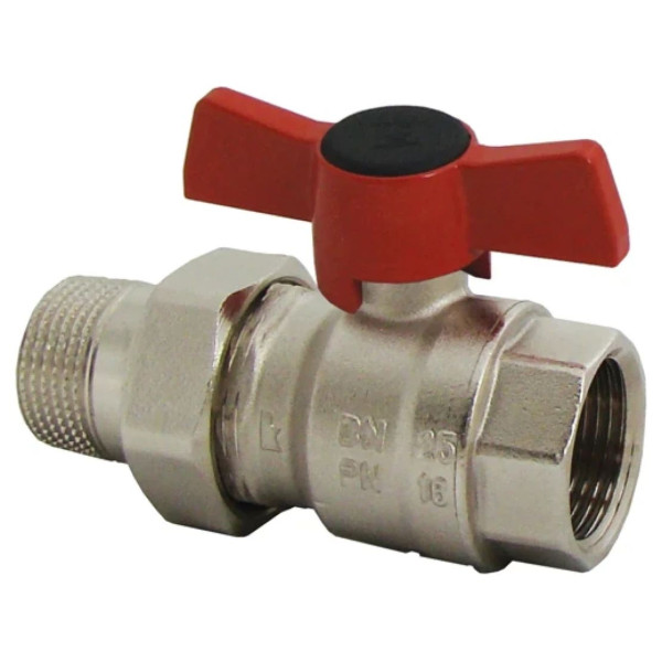 Кран американка кульовий HERZ 1 1/4"ЗВ метелик