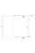 Душова стінка Walk-IN 1000x2000мм chrome скло 8mm clear