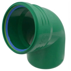 Коліно каналізаційне ASG R Line PP 160х67° зовнішнє (Зелене)