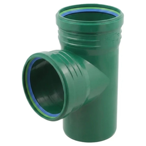 Трійник каналізаційний ASG R Line PP 110х110х87° зовнішній (Зелений)
